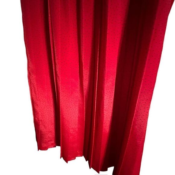 Vintage Andrea Gayle Two Piece Red & Black Dotted Skirt Set - Picture 8 of 16